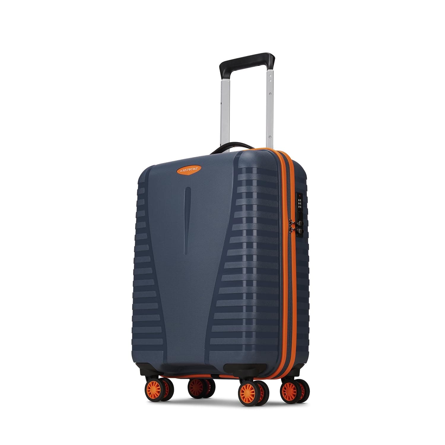 Aristocrat Airpro Max 8-Wheel Cabin, Hard Case Trolley Bag, Spanish Blue