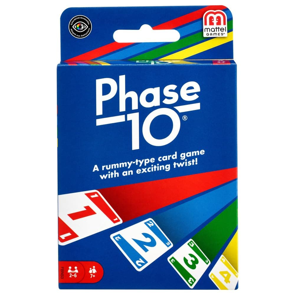 Mattel Phase 10 Card Game for Kid (Multicolour)