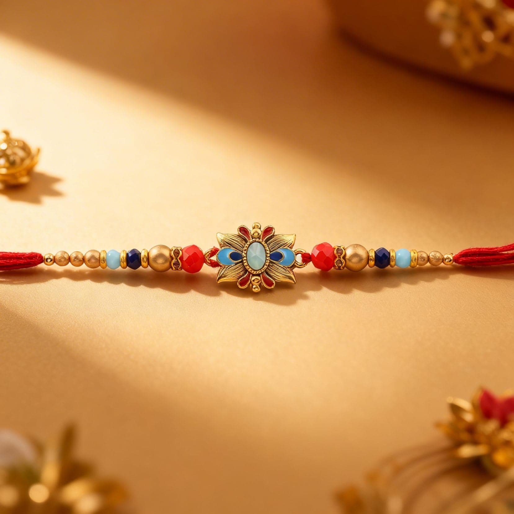 Kesari Bandhan Premium Pendant Rakhi
