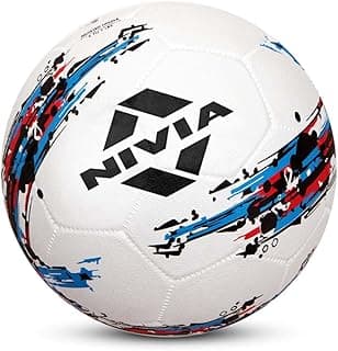 Nivia Storm Football - Size 5 (White), Rubber
