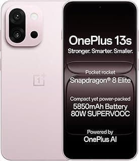 OnePlus 13s | Snapdragon® 8 Elite | Smarter with OnePlus AI | Lifetime Display Warranty | 12GB+256GB | Pink Satin