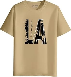 XENOVAURBAN Men's Cotton Printed Regular Fit T-Shirt | Stylish Round Neck Graphic Tshirt - RN-MIX1