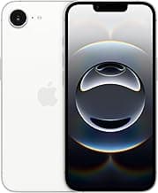 iPhone 16e 128 GB: Built for Apple Intelligence, A18 Chip, Supersized Battery Life, 48MP Fusion. Camera, 15.40 cm (6.1″) Super Retina XDR Display; White