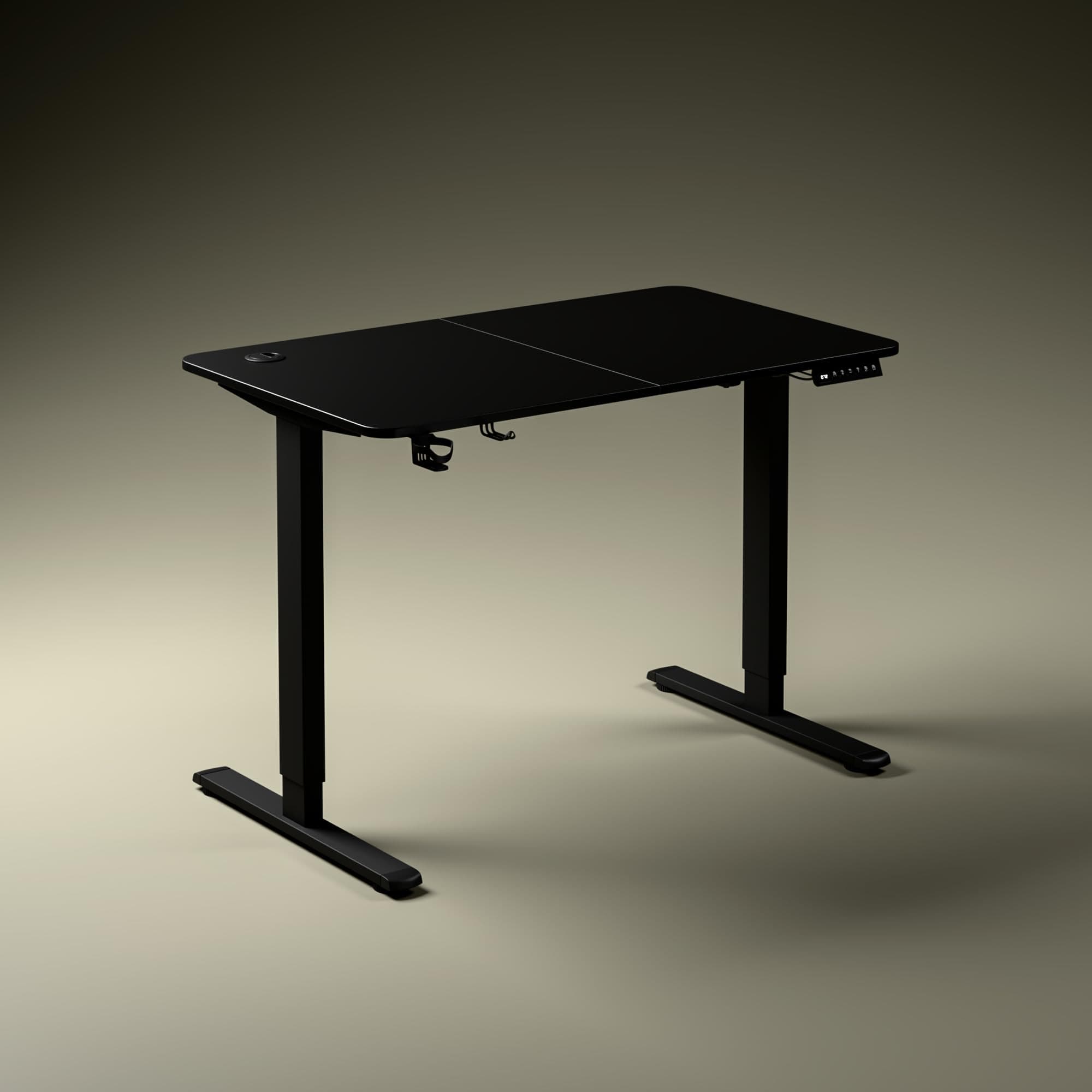 Green Soul Imperium Neo Smart Height Adjustable Table for Office Work | Sit Stand Desk with Integrated Charging | Advance Memory Preset | 3 Year Warranty | (Black,1000 x 600 Top)