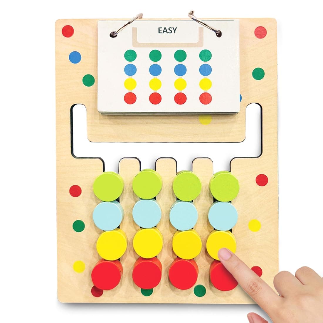 Wembley Kids Montessori Puzzle Game Learning Toy for Kids Age 3-8 Years Color and Pattern Matching Logic Brain Game Preschool Educational Activity Travel Toys for 4,5,6,7,8 Birthday Gift for Boy Girl