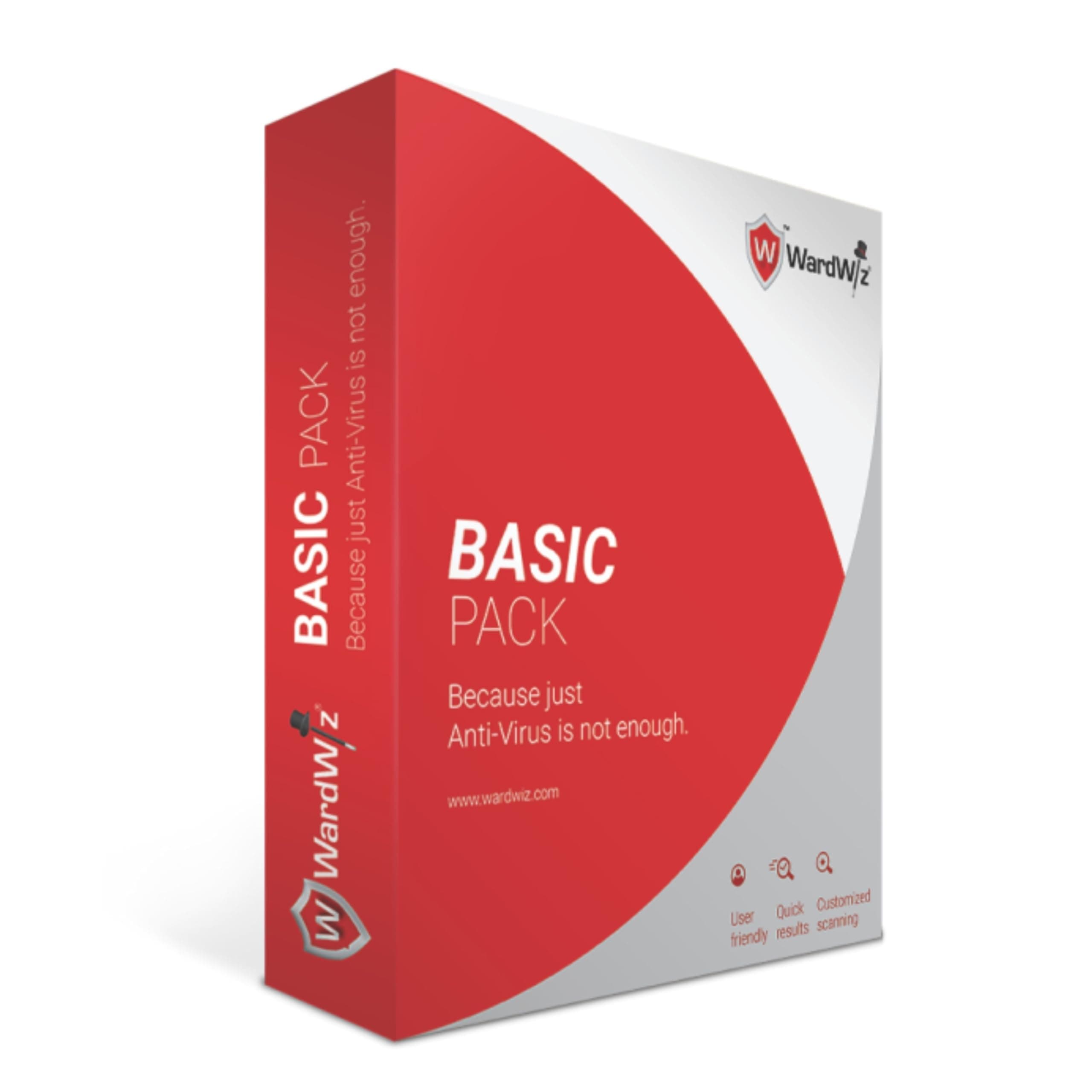 Wardwiz Basic Cyber Security for Windows (Email/Virtual Delivery in 1 Hour) | 1 User | 1 Year | Everyday Digital Security | Real-Time Protection, Anti-Ransomware | Protects Against Data Theft (1 Year) (1 User, 3 Year)