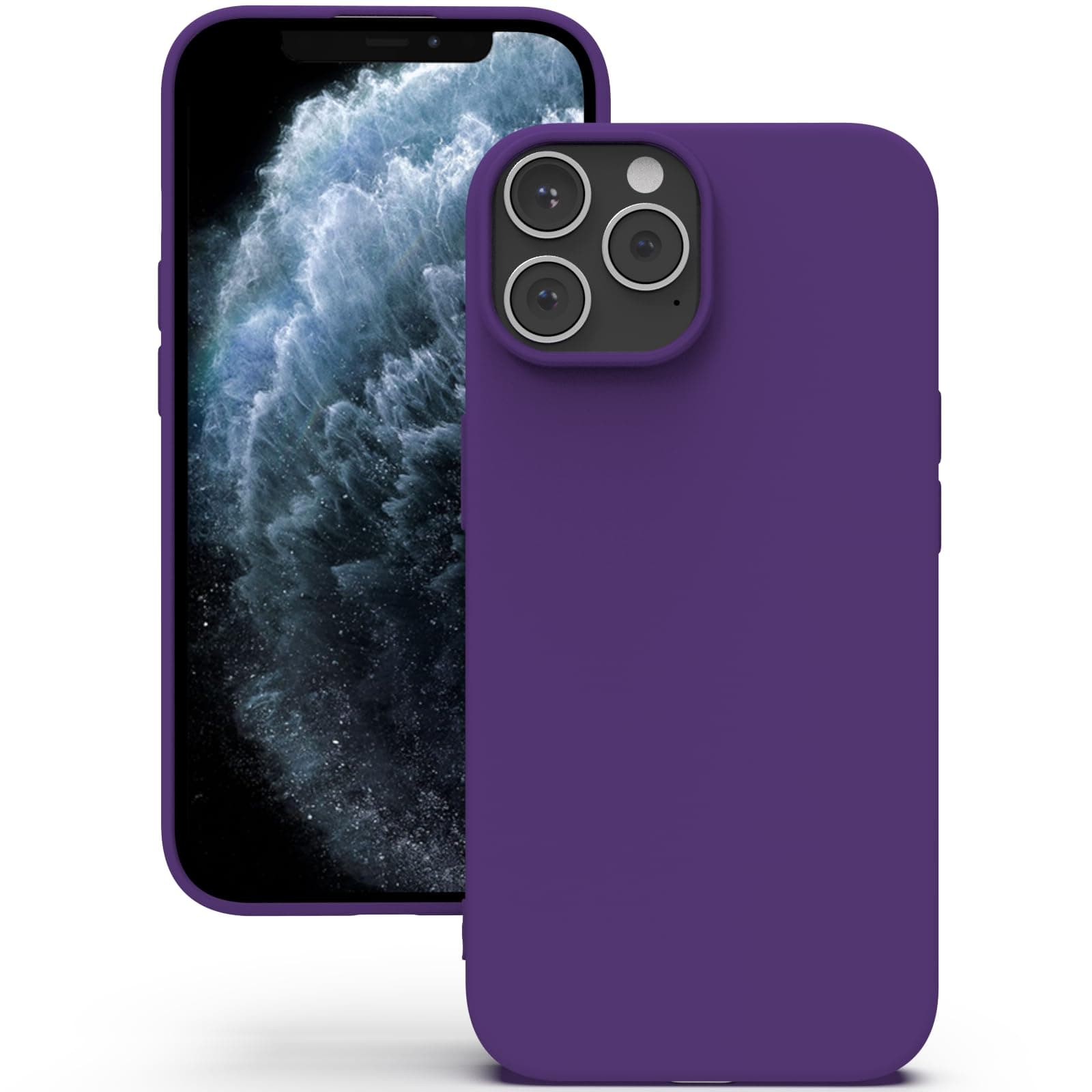 YATWIN Silicone Back Case for iPhone 11 Pro Max, Soft-Touch Phone Back Cover for Apple iPhone 11 Pro Max - Purple