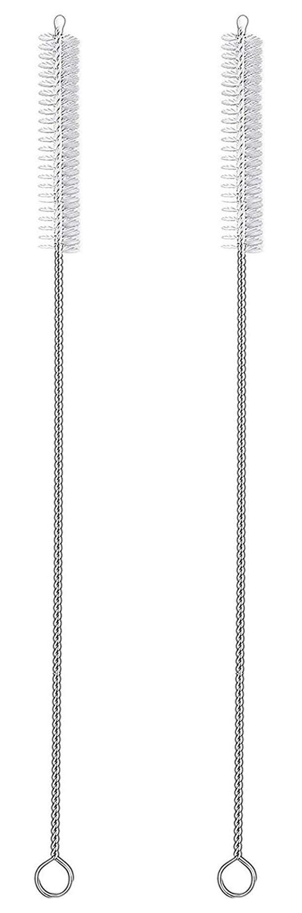 2 Qty Drink Straw Cleaning Brush - Bristle Cleaner for Stainless Steel Drinking Straws