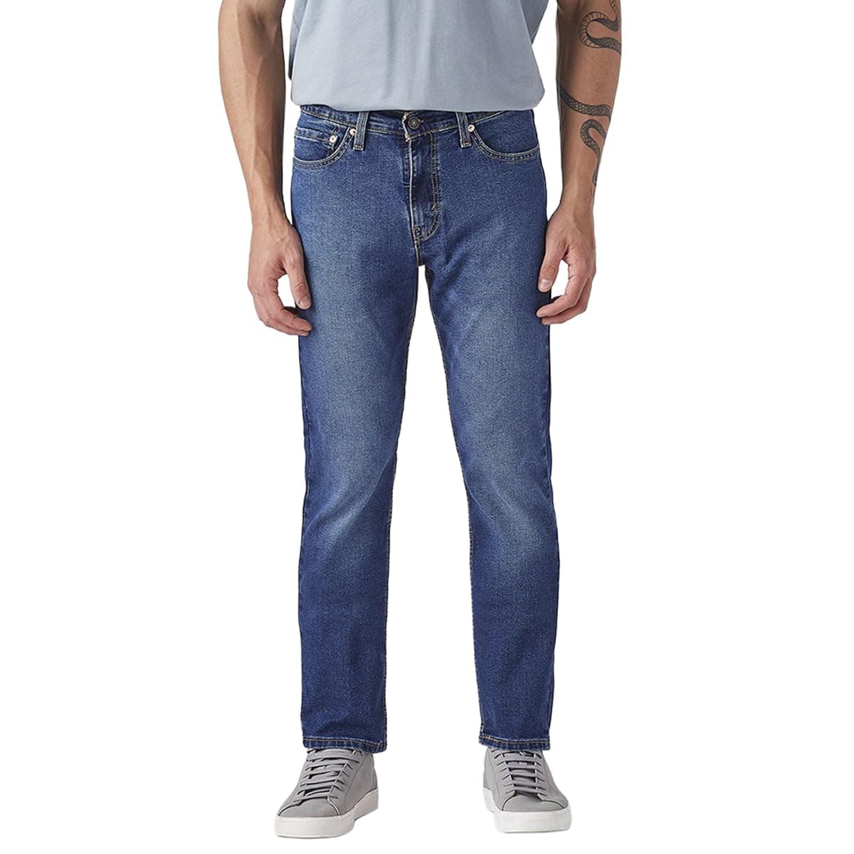 Levi's Men's 511 Slim Fit Mid Rise Jeans Mid Indigo|Size: 34