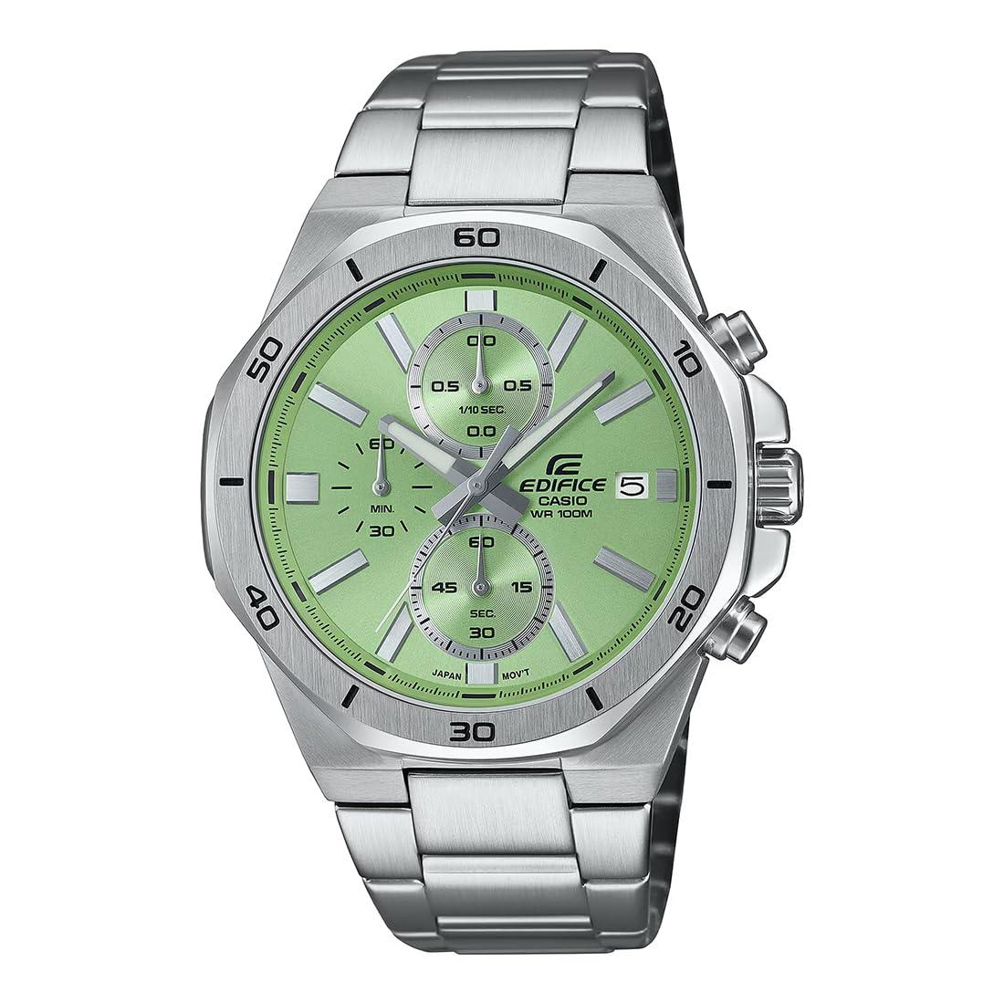 Casio Edifice EFV-640D-3AVUDF Analog Green Dial Men (ED637)