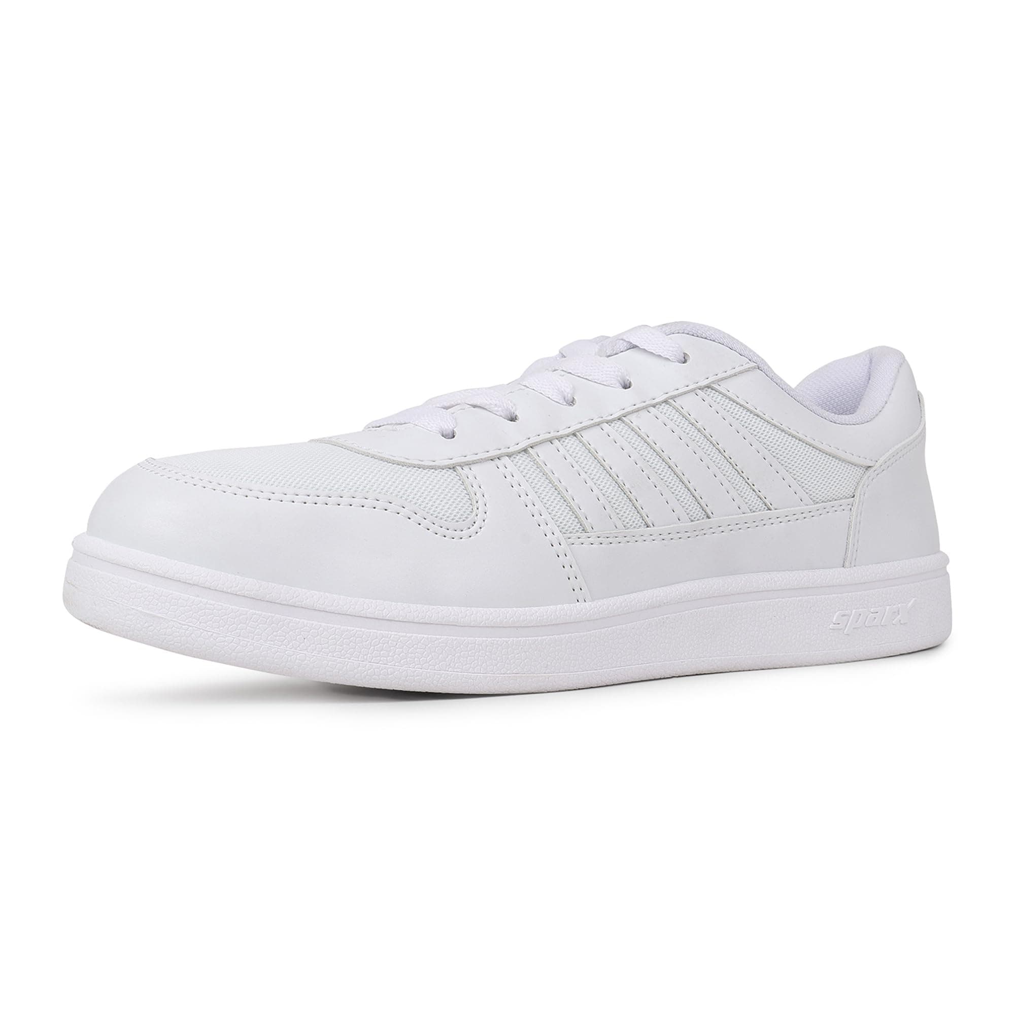 SPARX Sneakers for Men SM-439 Lace-Up Casual Shoes with Lightweight Design, Cushioned Comfort & Durable Sole White