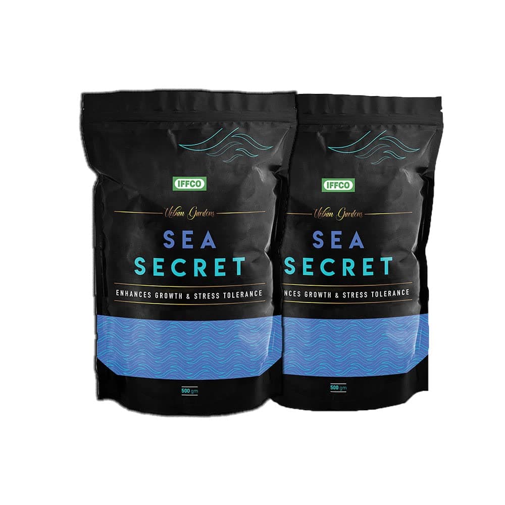 IFFCO Urban Gardens - Sea Secret 1 Kg - Seaweed Extract Granules - Organic Growth Promoter for Plants - Suitable for All types of Plants