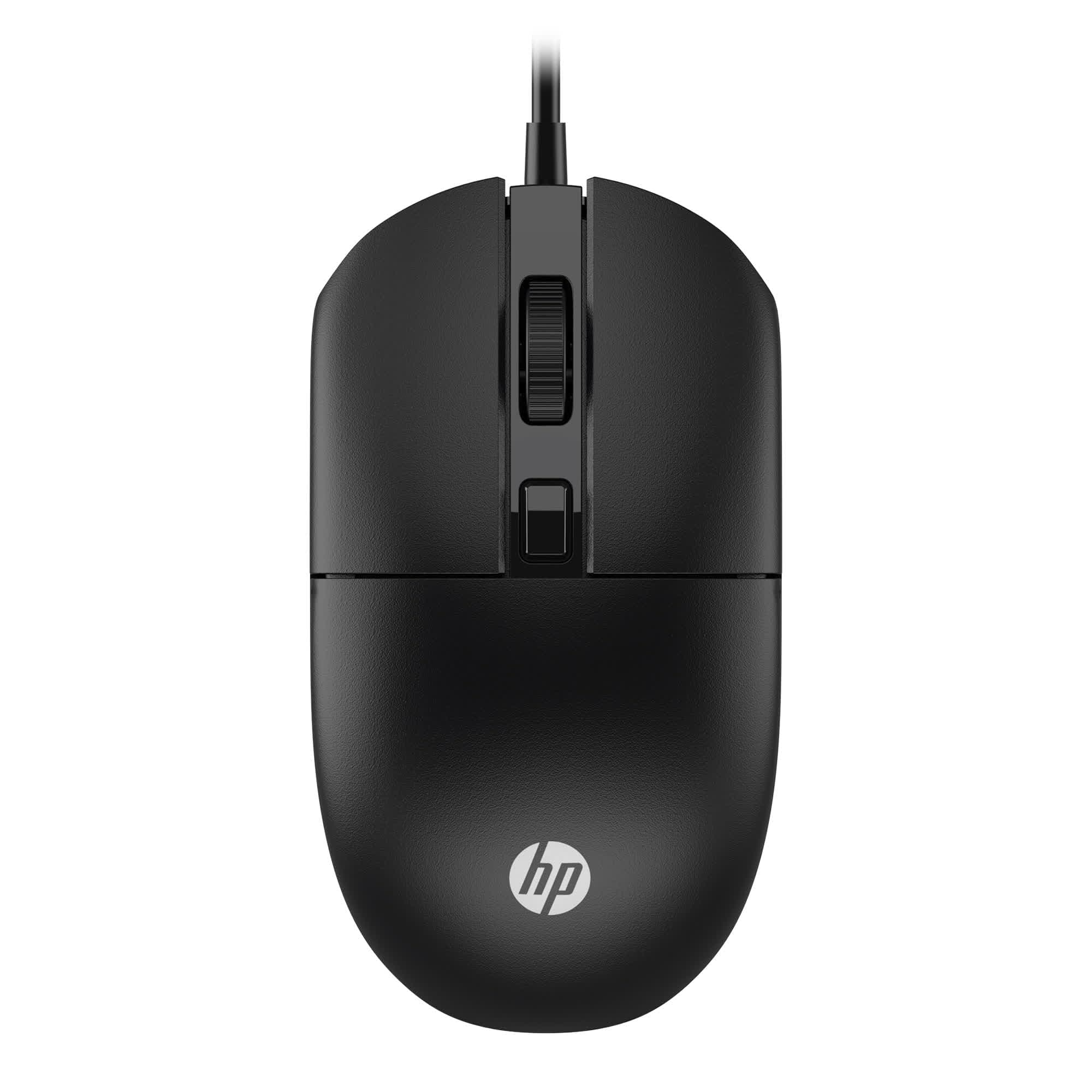 HP M070 Ergonomic Wired Mouse/ 1.5M USB Cable/Optical Engine/Accurate Positioning/ 1600 DPI with Adjustable DPI 1000-1200/1 Year Warranty