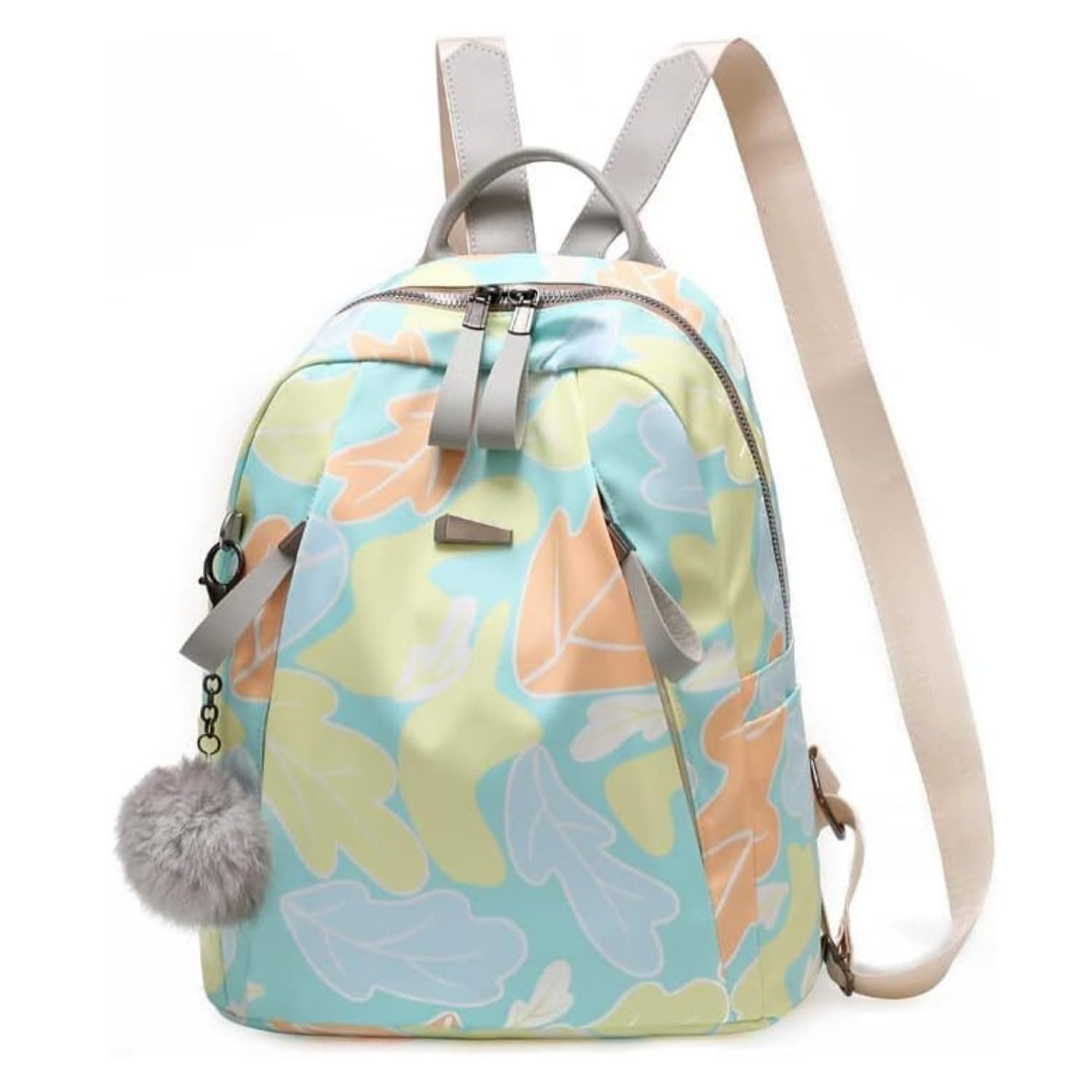 MOCA Fashionable Casual Nylon Backpack for Womens Girls M Size Multipurpose BagPack Travel, Casual, College, Office, Work, Diwali Gift Bag Women (Yellow)