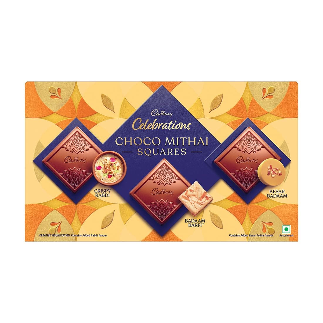 Cadbury Celebrations Chocomithai Squares Assorted Chocolate Gift Box, 108 g
