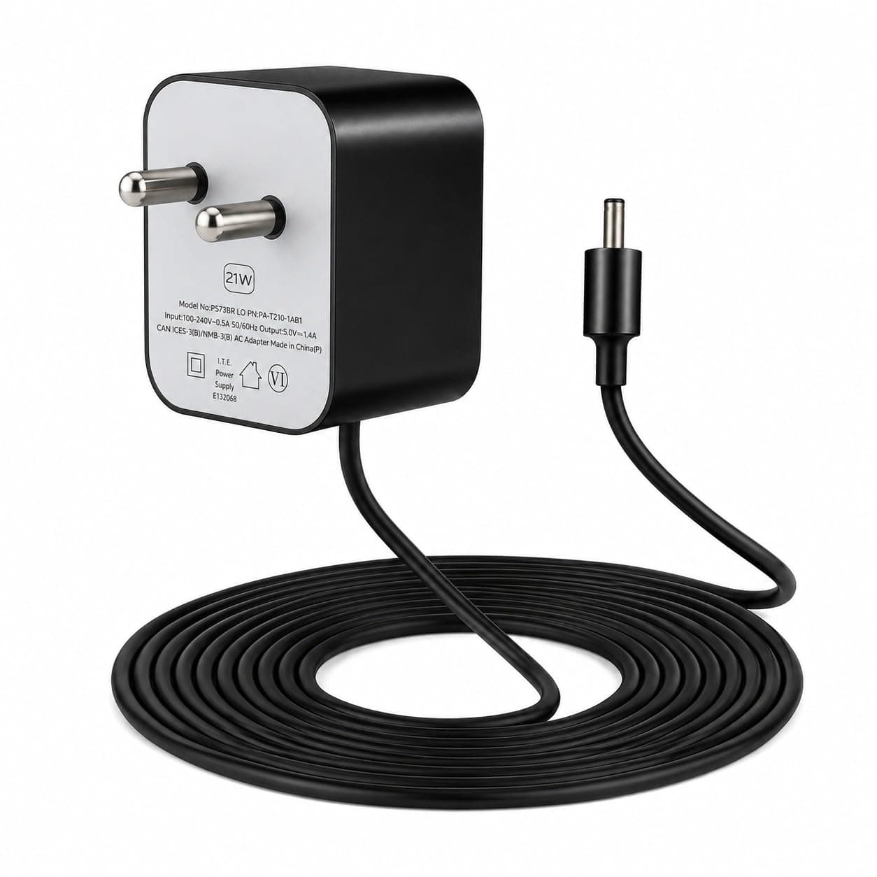 21W AC Power Adapter Compatible with Amazon Echo (1st & 2nd Gen), Echo Show (1st Gen), Echo Plus (1st Gen), Fire TV (2nd Gen), Echo Look & Echo Link | 5V 1.4A | 5Ft Power Cord | Black