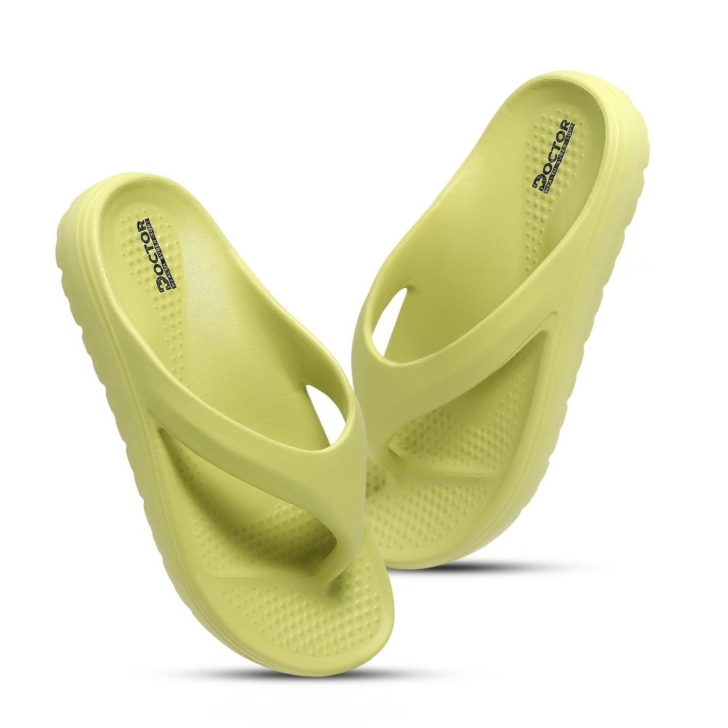 DOCTOR HEALTH SUPER SOFT Women’s Lightweight EVA Flip Flops | Soft Cushioned Anti-Slip Thong Slippers | Comfortable Open Toe Casual Sandals for Indoor Outdoor Everyday Wear