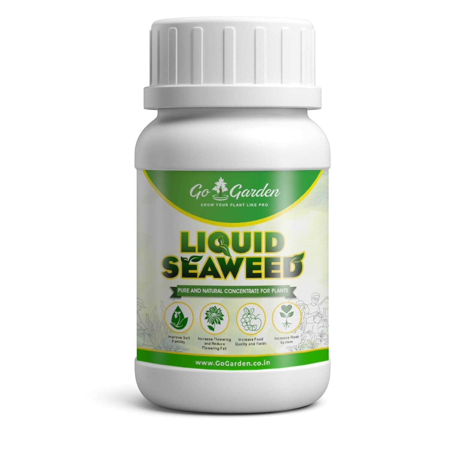 Go Garden Seaweed Extract for Plants 250ml | Liquid Plant Growth Promoter | Supports Root Development, Flowering & Plant Growth | Suitable for Vegetables, Fruits, Flowers & Indoor Plants