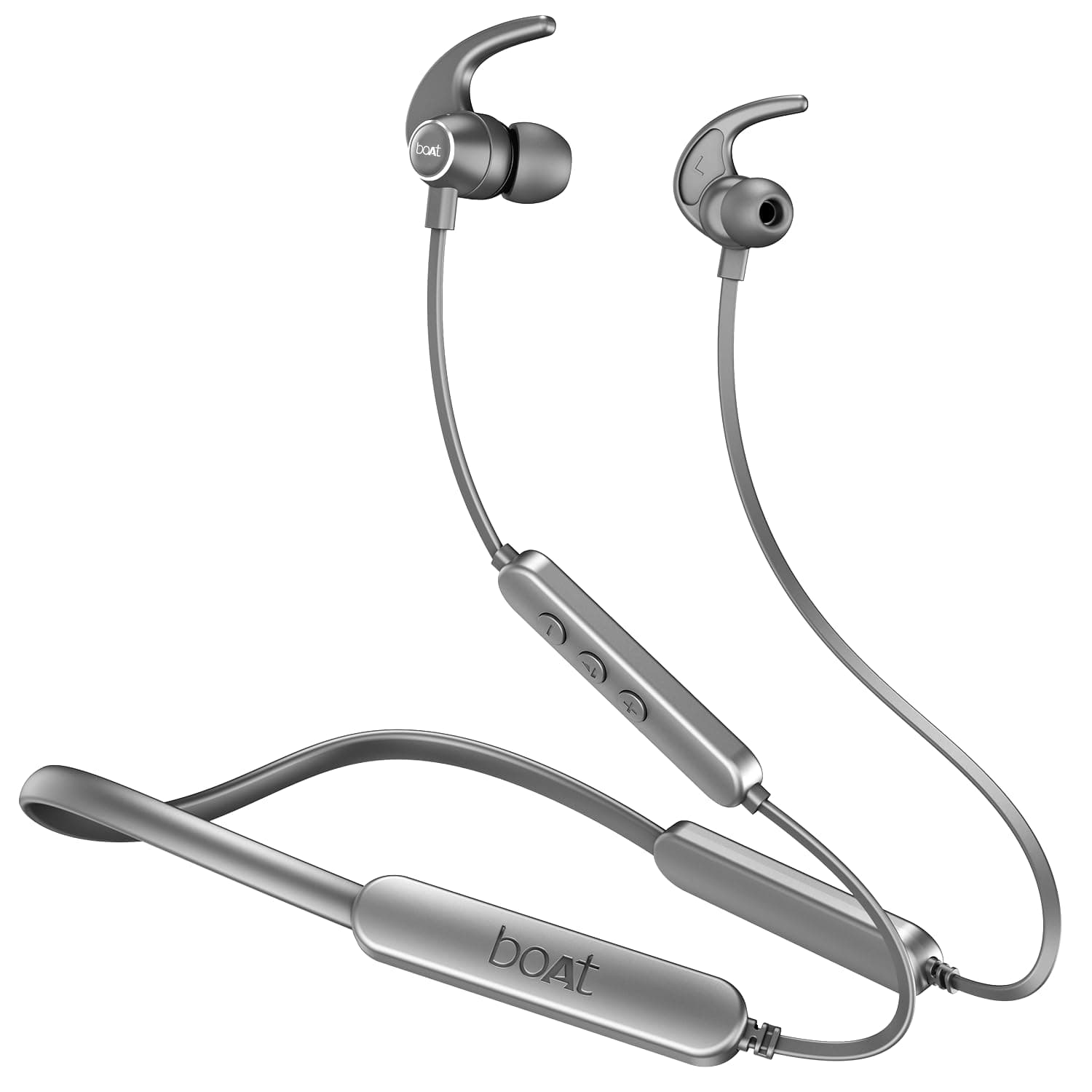 boAt Rockerz 255 Pro+, 60H Battery, Fast Charge, IPX7, Dual Pair,Low Latency,Magnetic Buds, App Support, in Ear Bluetooth Neckband, Wireless with Mic Earphones (Cosmic Grey)