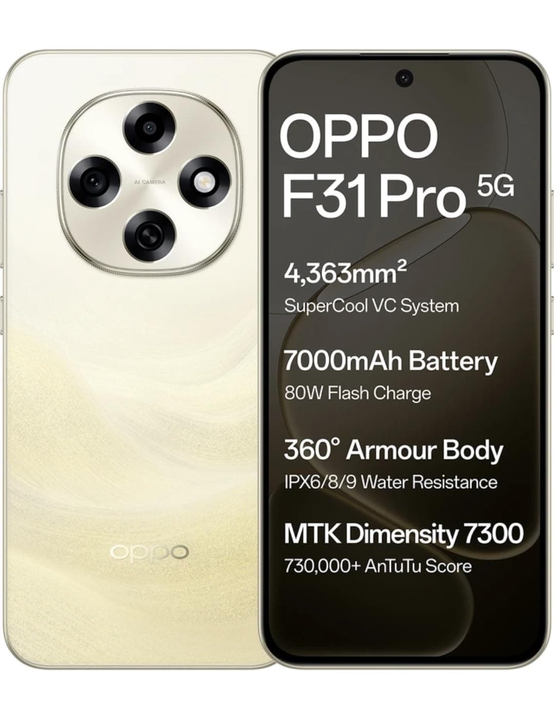 Oppo F31 Pro 5G 128GB 8GB-Desert Gold
