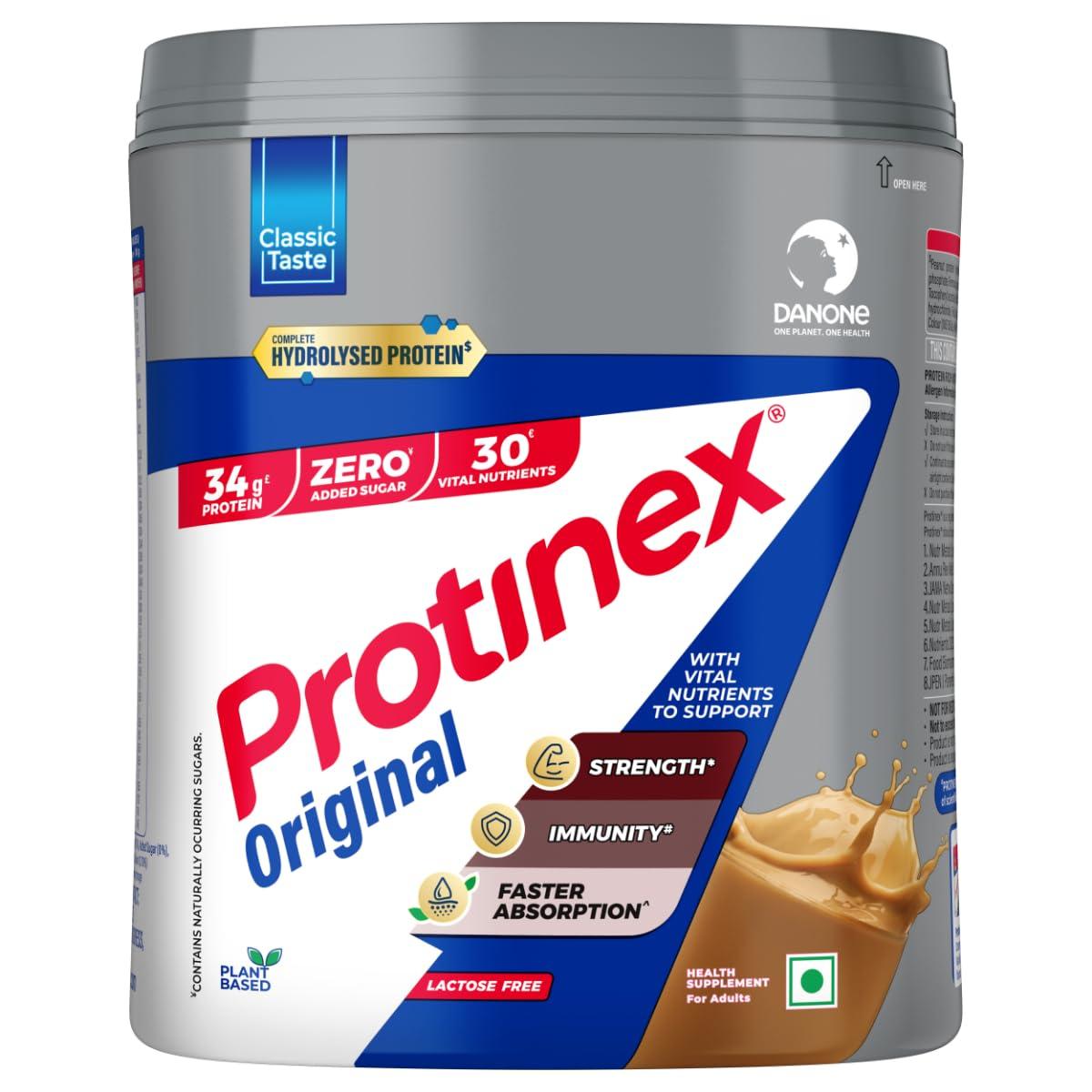 Protinex Nutritional Protein Rich Mix For Adults-(Original, 400 Gms, Jar) With Vital Nutrients To Support Faster Absorbation & Immunity Powder