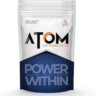 AS-IT-IS ATOM PWR Whey XL - Powered with Fermented Yeast Protein Isolate, 24g Protein, with DigeZyme®, Easy Digest, Lean Muscle Gains & Strength, Rapid Recovery, 1kg Double Rich Chocolate