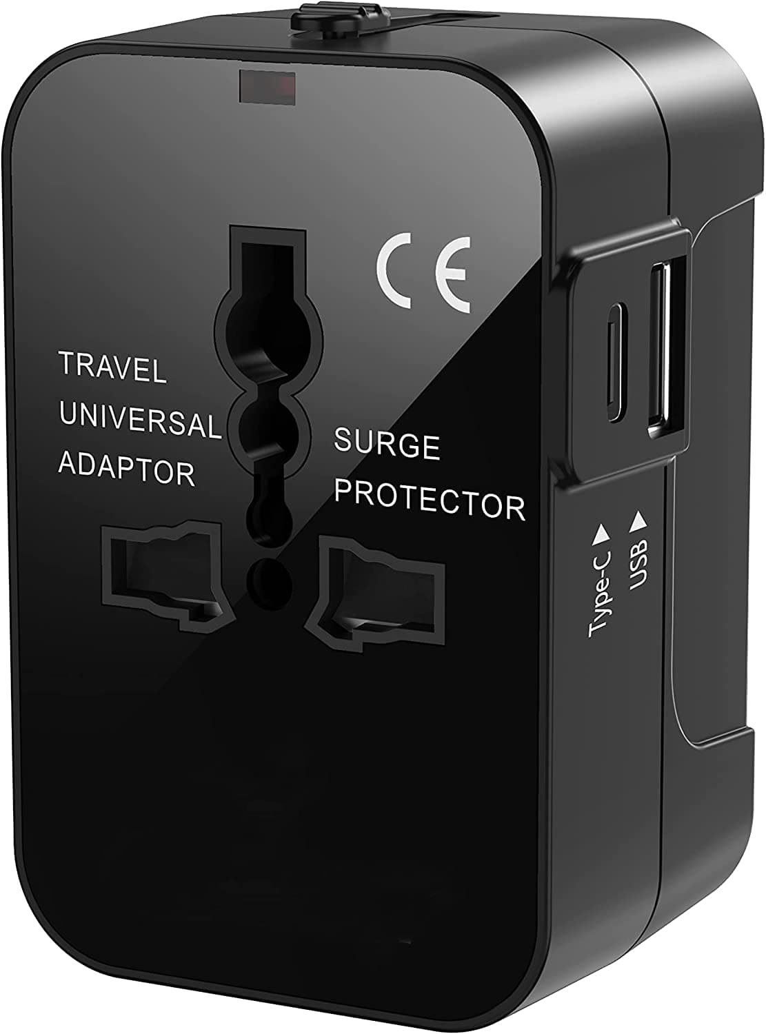 rts Fast Charging Type C (USB C) 5 in 1 Universal Charger Adapter, International All in one Worldwide Adapter Plug, Universal Travel Adapter with 2.4A, for 224+ Countries US,UK,EU,AUS, Mobile,Laptop