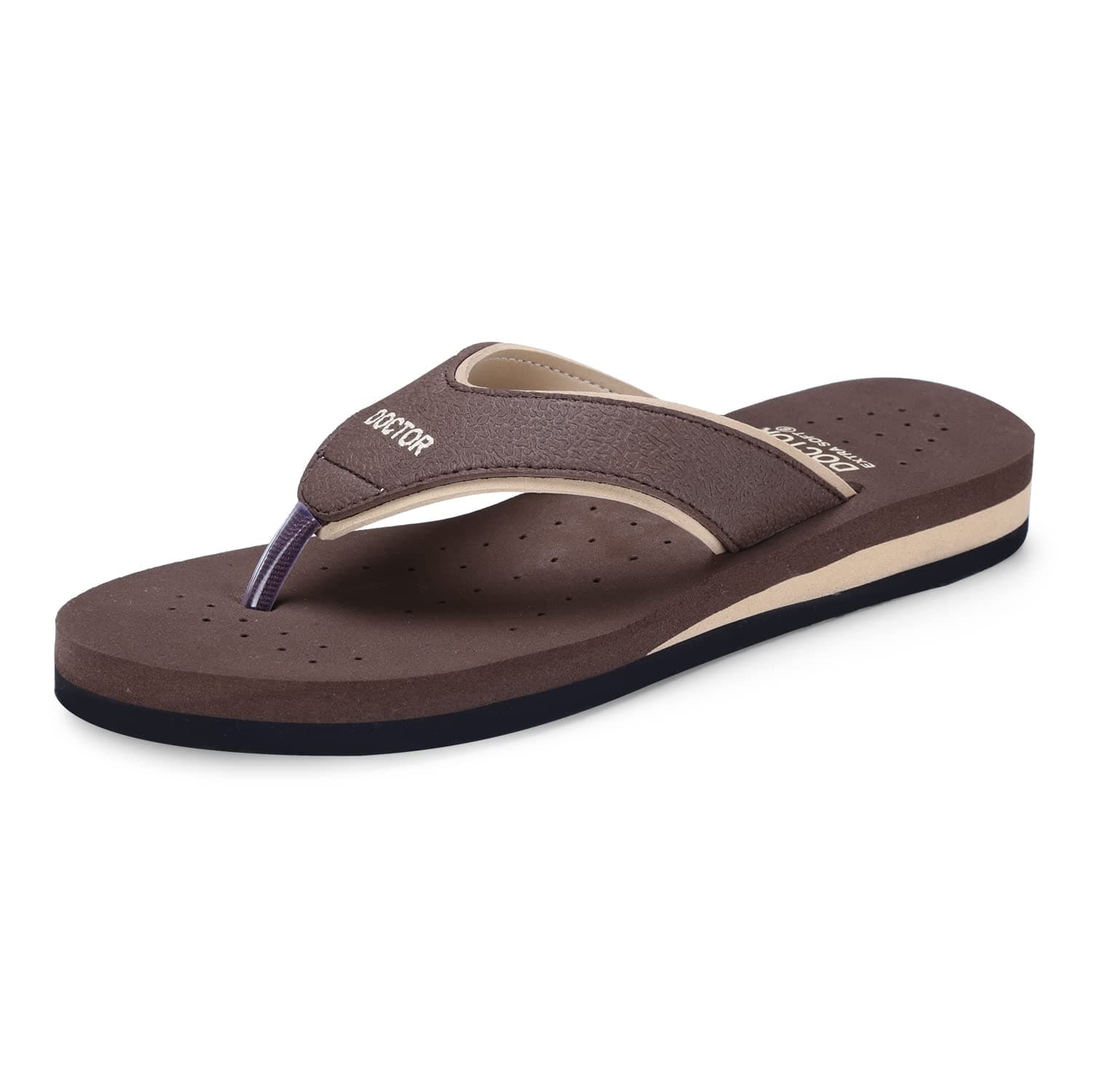 DOCTOR EXTRA SOFT Care Diabetic Orthopedic Pregnancy Flat Super Comfort Dr Flipflops and House Slippers For Women's and Girl's D-18