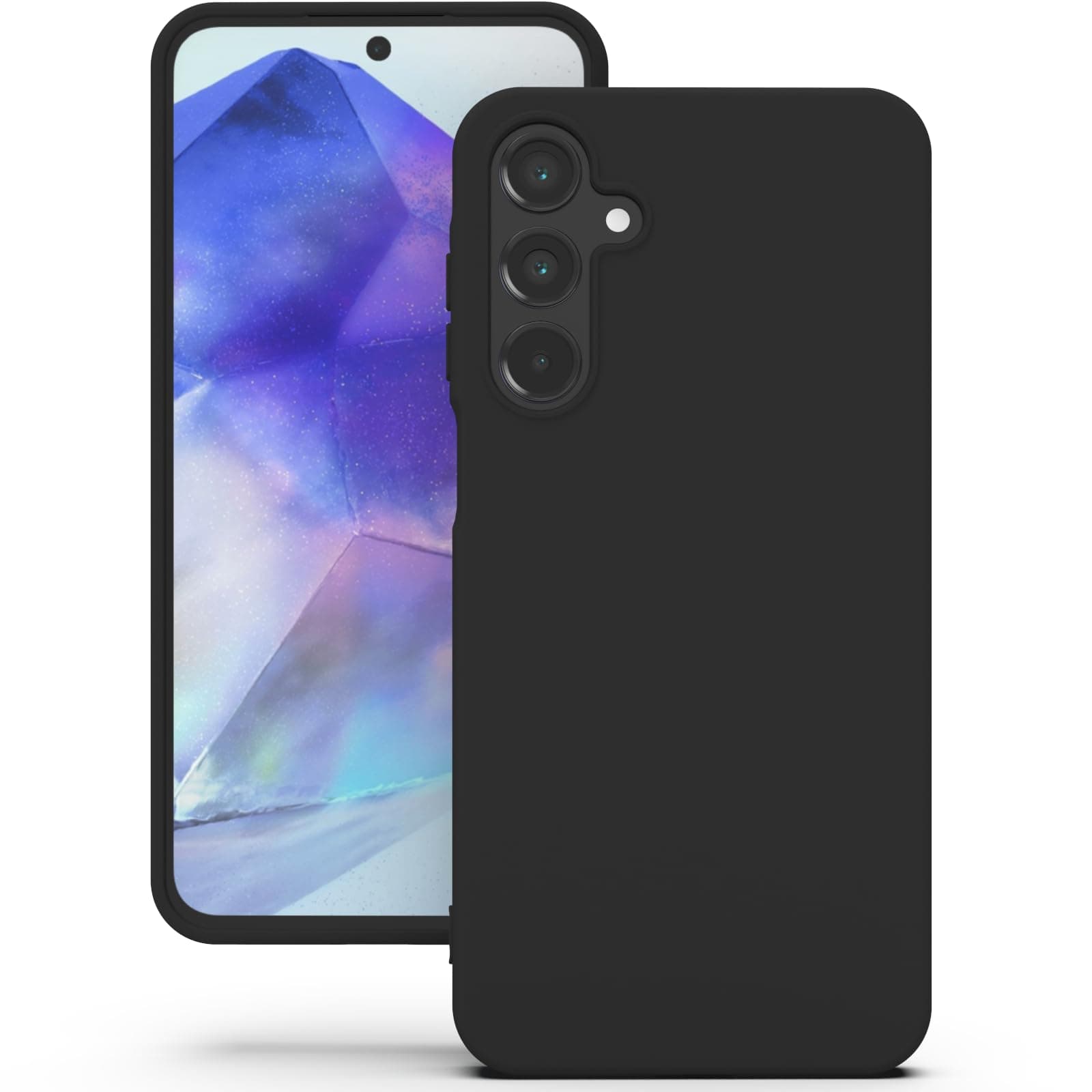 YATWIN Silicone Back Case for Samsung Galaxy A55, Soft-Touch Phone Back Cover for Samsung Galaxy A55