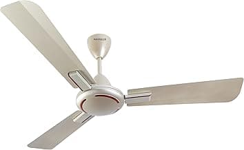 Havells 1200mm Ambrose Energy Saving High Speed Ceiling Fan|Premium Finish, Deco.Fan, Elegant Looks, High Air Delivery, 100% Pure Copper Motor|2 Yr Warranty by Brand | (Pack of 1, Gold Mist Wood)