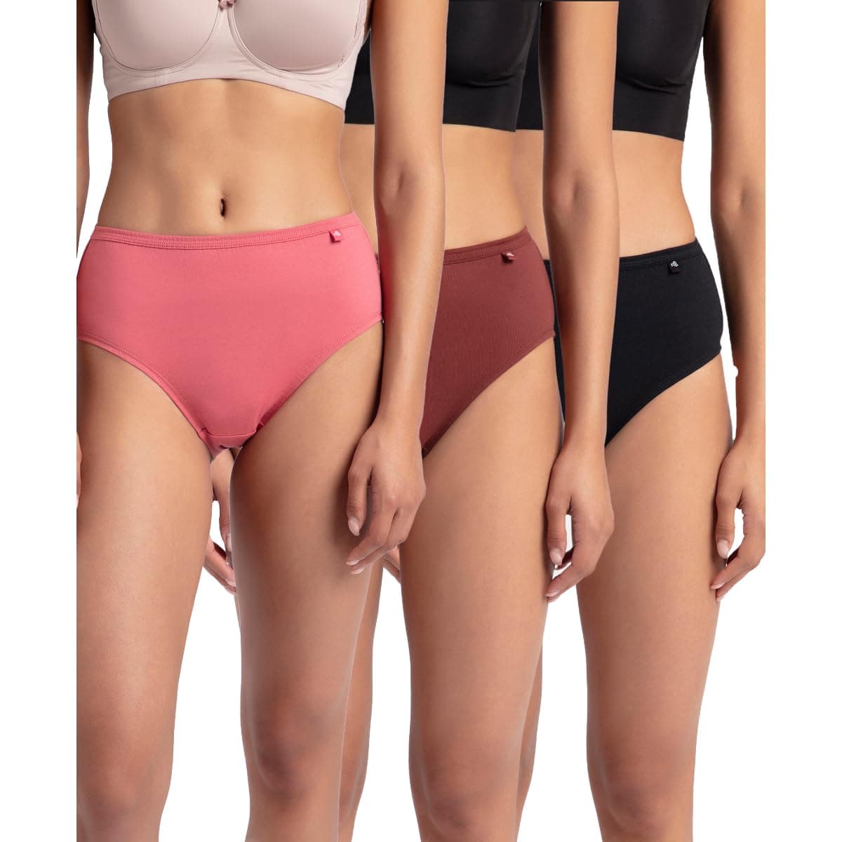 Jockey Women's Cotton Hipster (Pack of 3) (1406_Dark Assorted_S_Dark Assorted_S)