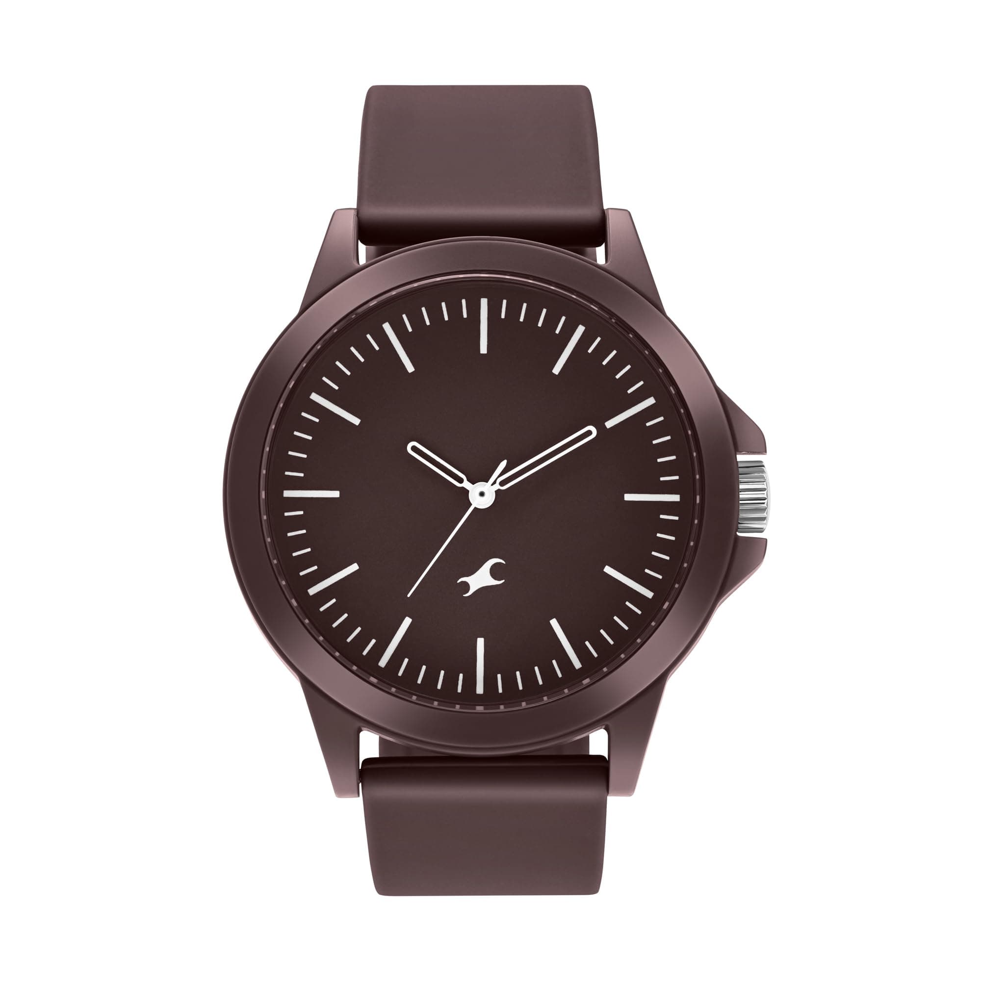 Fastrack Brown Dial Analog Unisex-Adult Watch/NT38024PP68W, Band: Brown