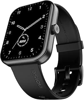 Noise Pulse 2 Max 1.85" Display, Bluetooth Calling Smart Watch, 10 Days Battery, 550 NITS Brightness, Smart DND, 100 Sports Modes, Smartwatch for Men and Women (Jet Black)