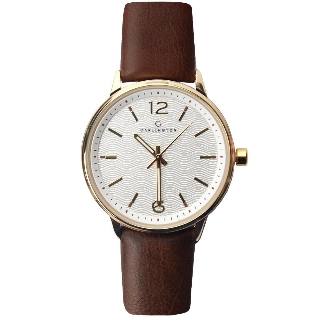 Carlington Aristocrat Series Analog Watches for Men with Premium Leather Strap - CT 1071