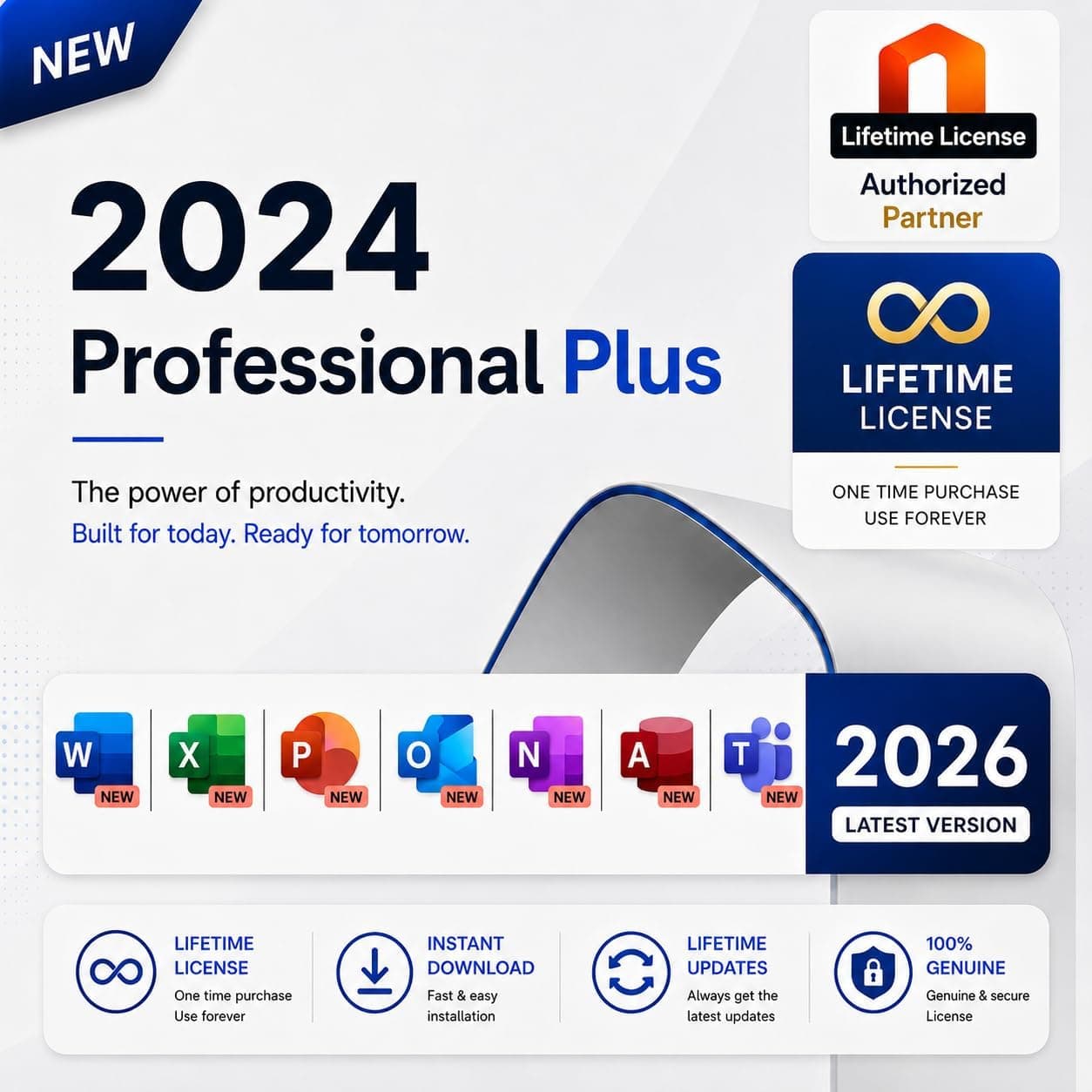 OFFICESUITE Business Professional Plus Ms 2024 LTSC | NEW 2026 Update Included | Retail License Key for Windows 10/11 (1 User/PC, Lifetime Validity) | Unlimited Reinstallations & Regular Updates (Quick Delivery) (2024 Professional Plus LTSC, PC)