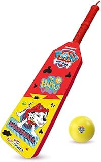 Wembley Paw Patrol Cricket Bat Ball Set for Kids| EVA Foam Lightweight Cricket Bat and Ball| Active Playtime with Ergonomic Design Bat for Kids Age 2+ (Marshall)