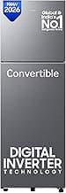 Samsung 256 L, 3 Star, Convertible, Digital Inverter Frost Free Double Door Refrigerator (RT40H30U3THL, Silver, Refined Inox, 2026 Model)