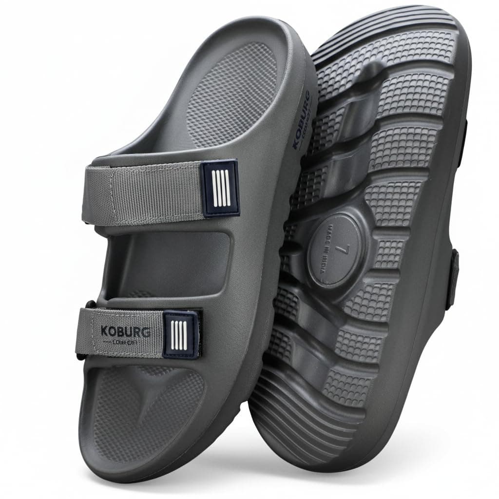 KOBURG Nexa Sandals for Men| Stylish Trending | Comfortable | Super soft | Lightweight | EVA Sole | Casual Sandals | Slippers | Flip Flops for Men KF-464