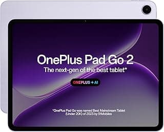 OnePlus Pad Go 2, 30.73 cm (12.1 inch) 2.8K Display, Dolby Vision™, 120Hz Refresh Rate, Quad Speakers, AI, 10050 mAh Battery, Wi-Fi Tablet, 8GB RAM 128 GB Storage, Lavender Drift