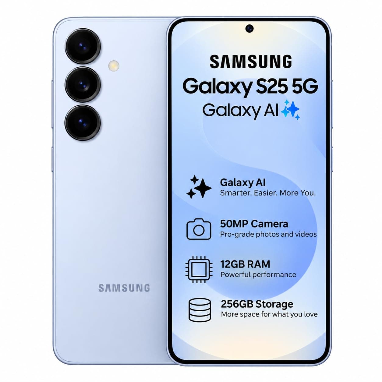 Samsung Galaxy S25 5G (12GB RAM + 256GB Storage) Mint