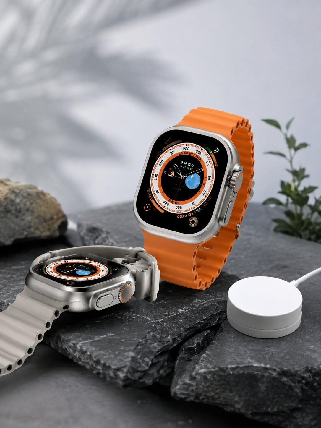 T800 Ultra Smartwatch with 1.99-inch Display & Wireless Charging
