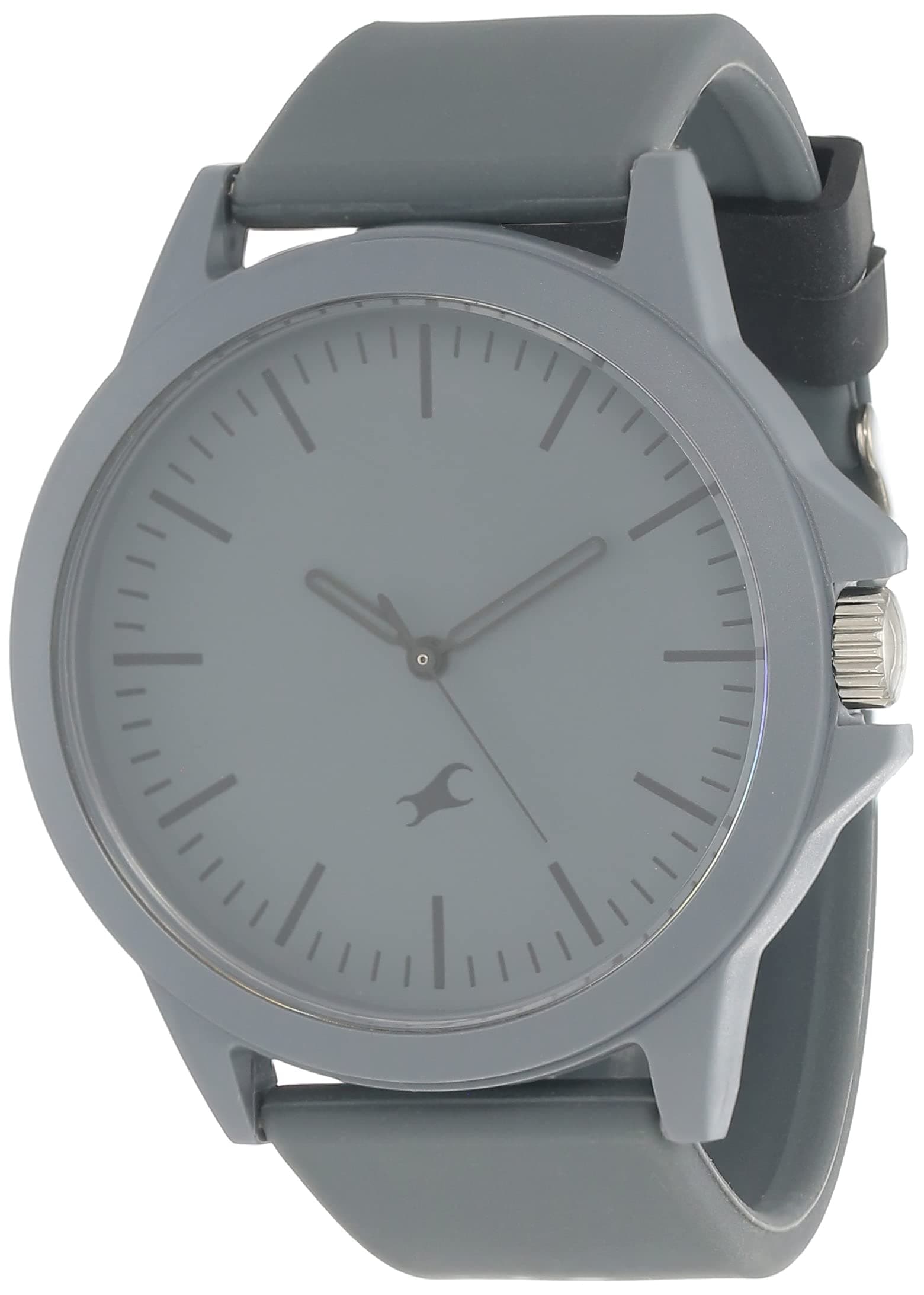 Fastrack Tees Analog Grey Dial Unisex-Adult Watch-38024PP24