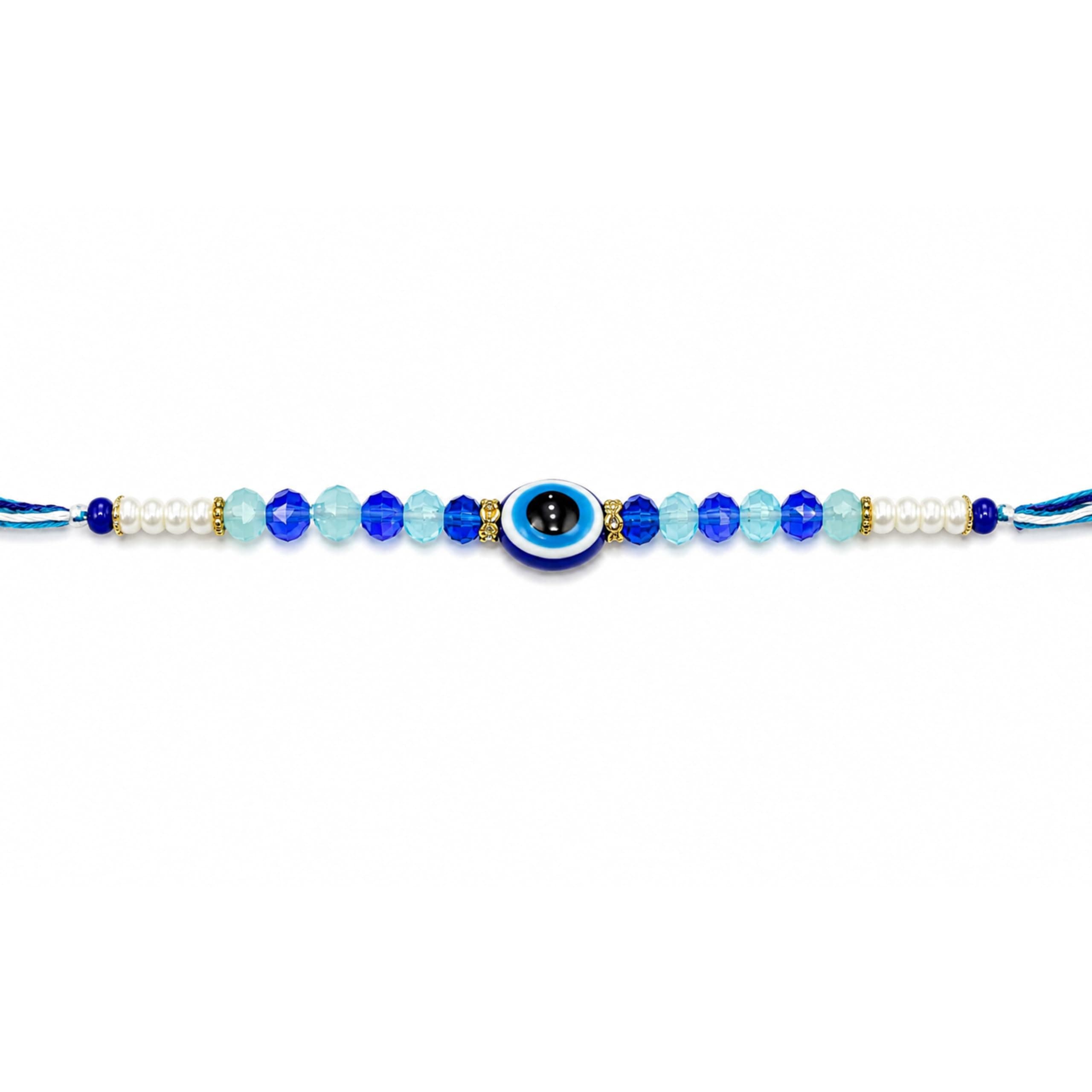 Shreeji Creations Evil Eye Beads Rakhi