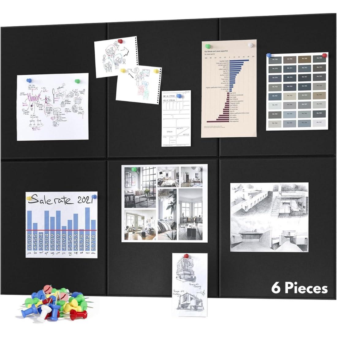 PRIMESAGE® Bulletin Board Notice Board Vision Board for Manifestation Notice Board for Office with Pins Pin Board Notice Board for Home Pin Board for Study Room Vision Board Bulletin Board | 50 PINS