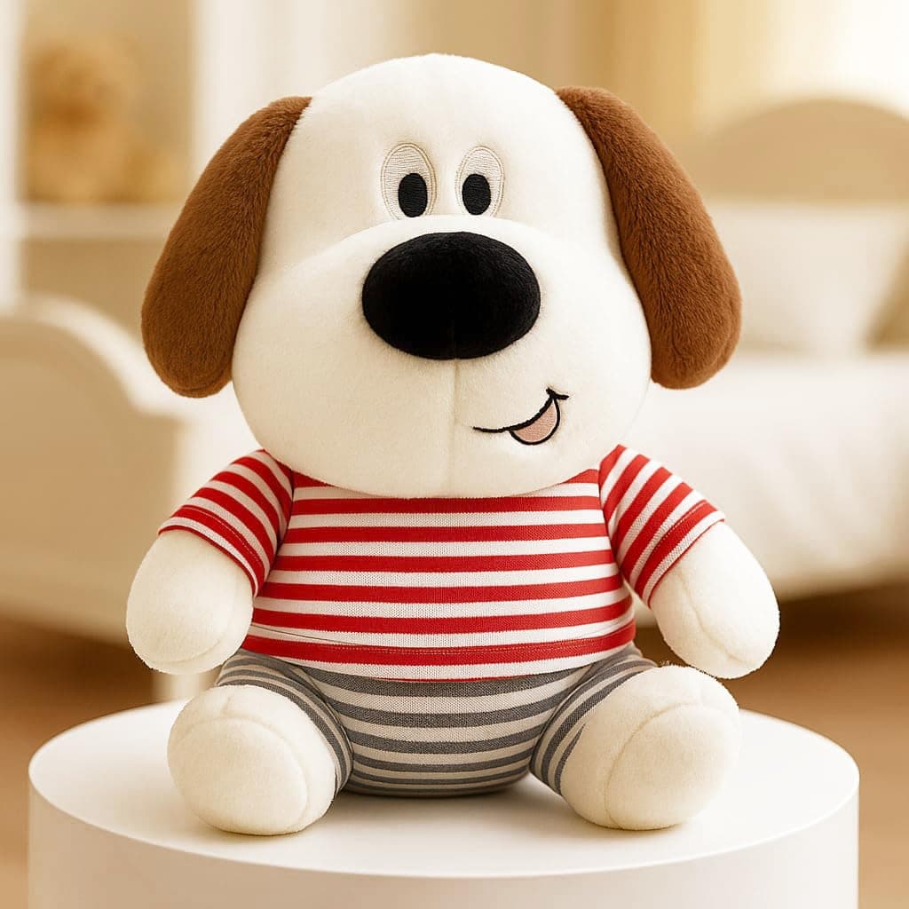 Babique Woofy Dog Stuffed Plush Animal Soft Toys | Teddy Bear | Ideal for Birthdays & Special Occasions Girls/Boys, Baby Kids - 32 cm (Multi Color)
