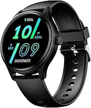 Boat Lunar Discovery Neo, 1.39" (3.5 cm) Round HD Display, Premium Metallic Finish, Animated Watchfaces, 100+ Sports Mode, Bluetooth Calling, Smart Watch for Men & Women (Active Black)