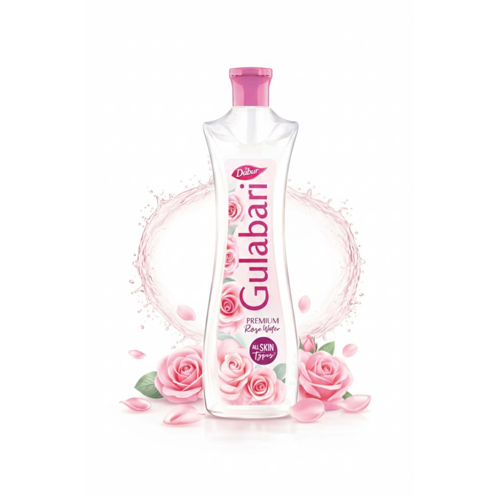 Dabur Gulabari Premium Rose Water with No Paraben for Cleansing and Toning - 250ml