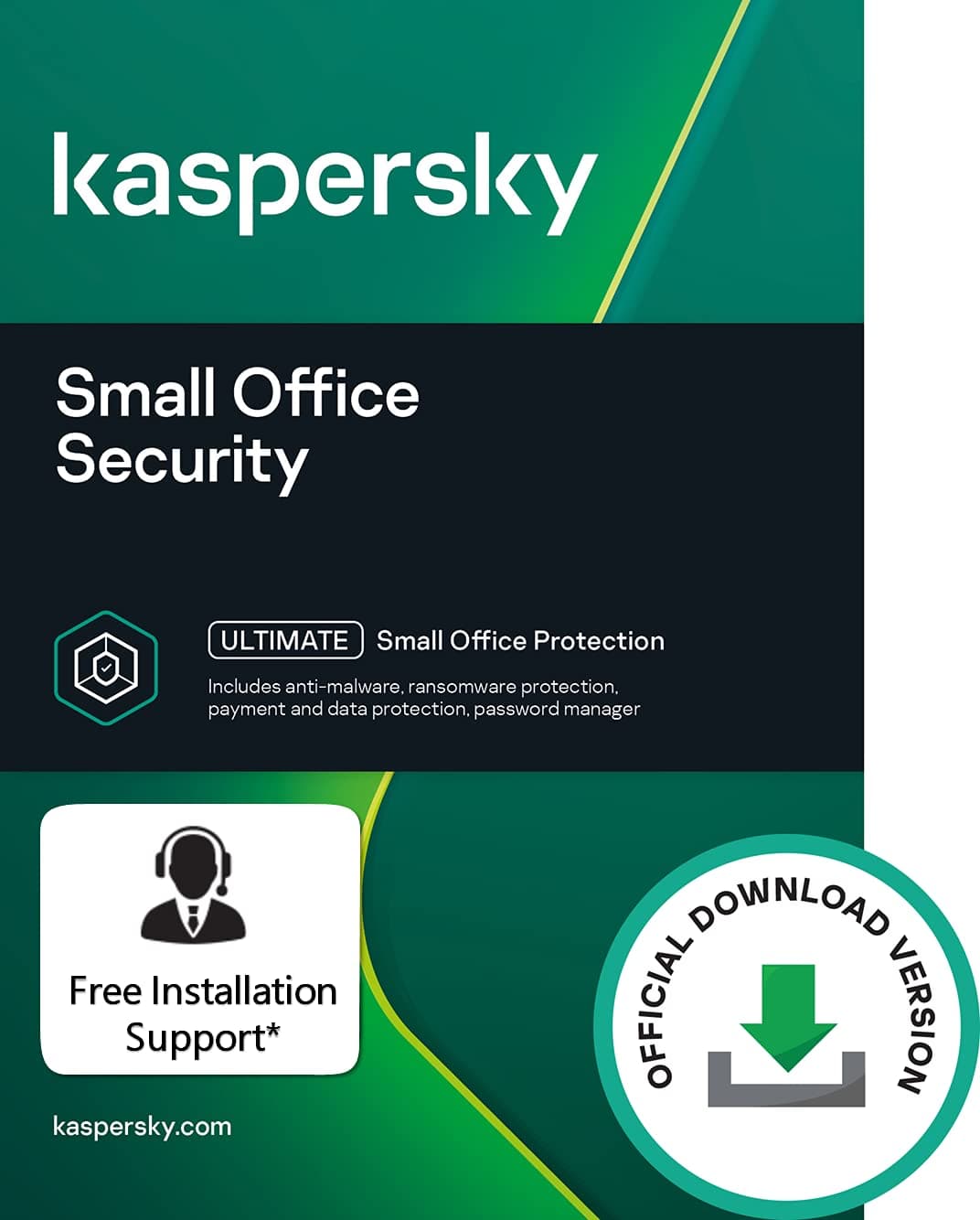 Kaspersky Small Office Security Standard Latest Version | 20 Devices, 20 Mobiles, 2 Server | 1 Year | Email Delivery in 1 Hour
