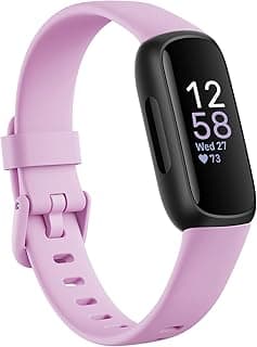 Fitbit Inspire 3 Health & Fitness Tracker (Lilac Bliss/Black) with 6-Month Premium Membership