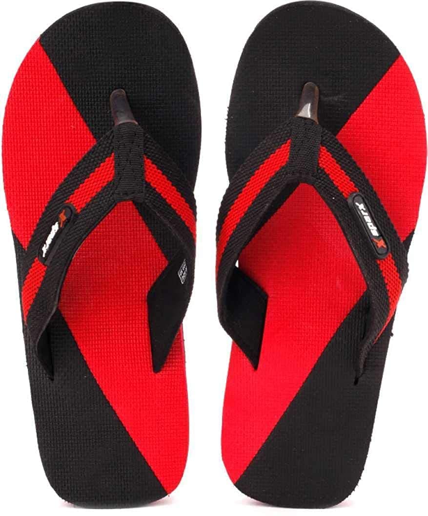 SPARX mens SF0014G Blackred Flip-flop - 6 UK (SF0014GBKRD0006)